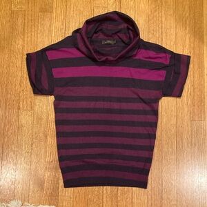 The Limited Striped Purple and Navy Sweater Size Small